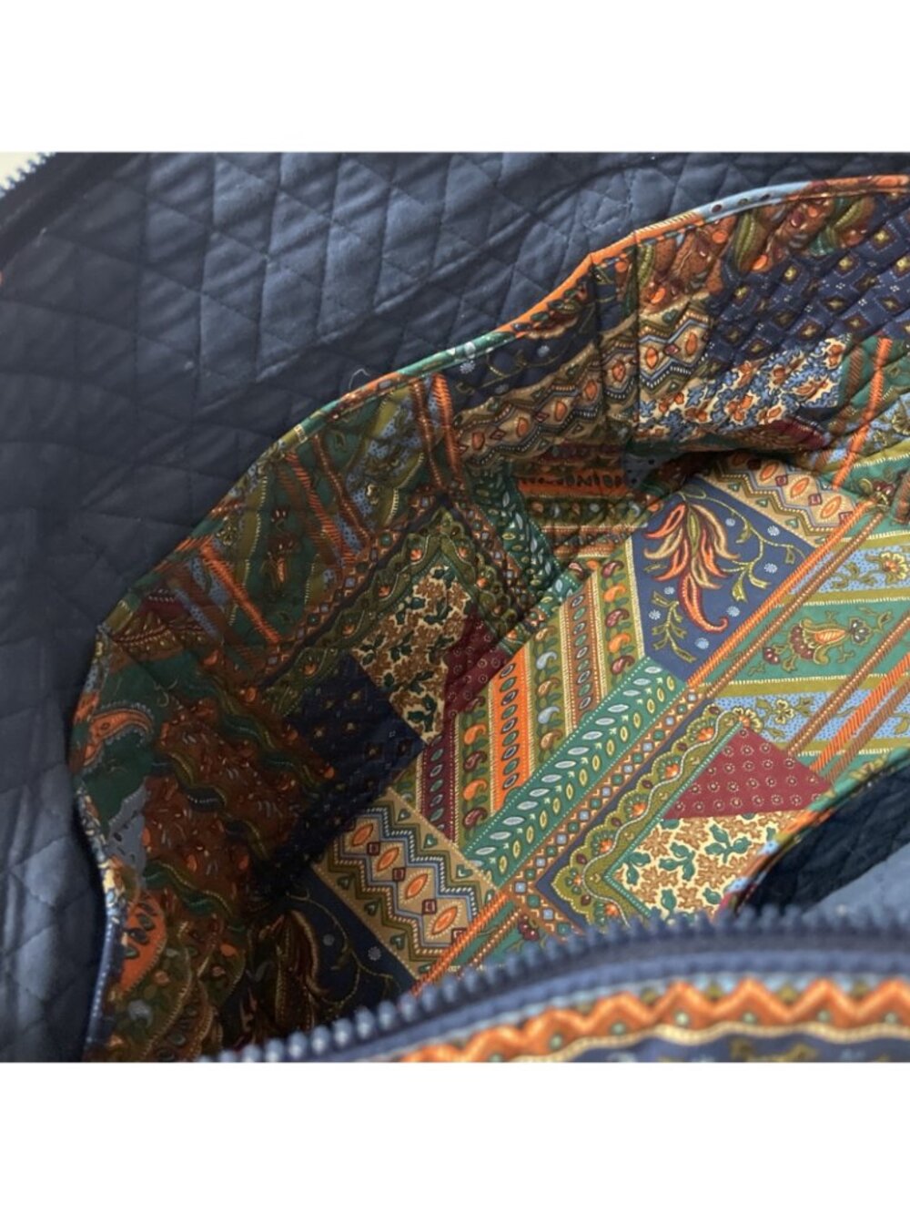 Vintage Retired VERA BRADLEY Designs Rare Medley Print Large 22” Duffel Bag - Picture 8 of 9